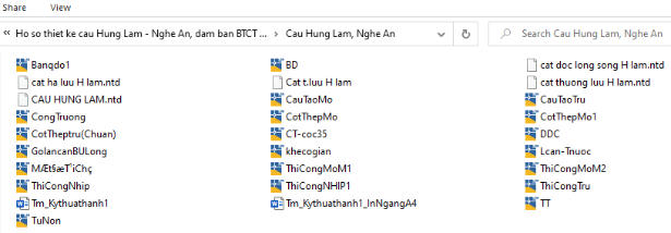 Các file hồ sơ thiết kế cầu Hưng Lam - Nghệ An dầm bản BTCT thường 6 nhịp